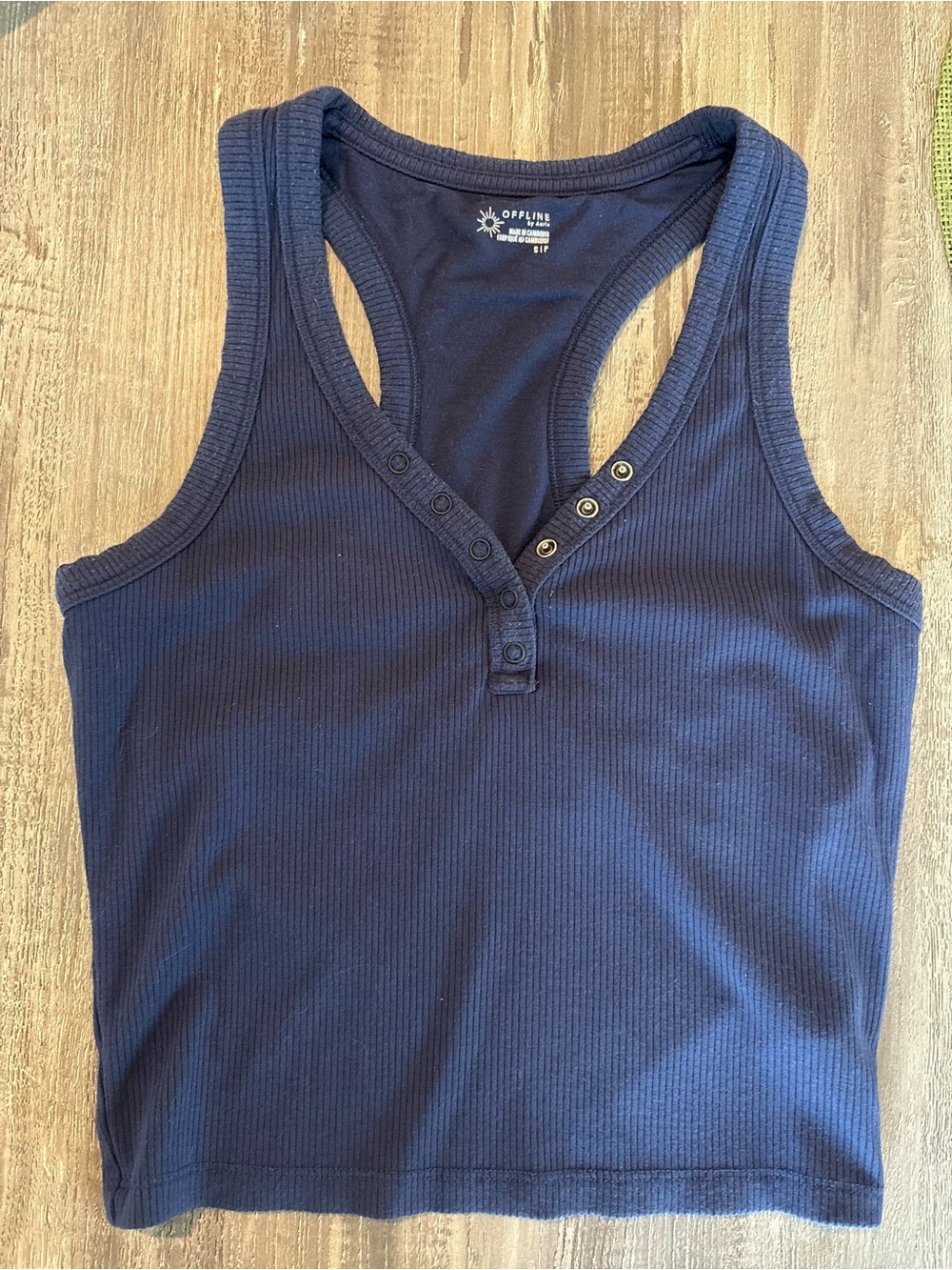 Cropped Racer Back Tank Top with Bralette